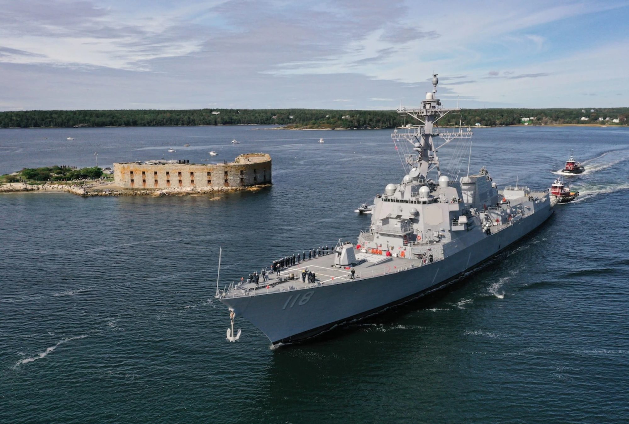 Marinha dos EUA comissiona o destróier USS Daniel Inouye DDG 118