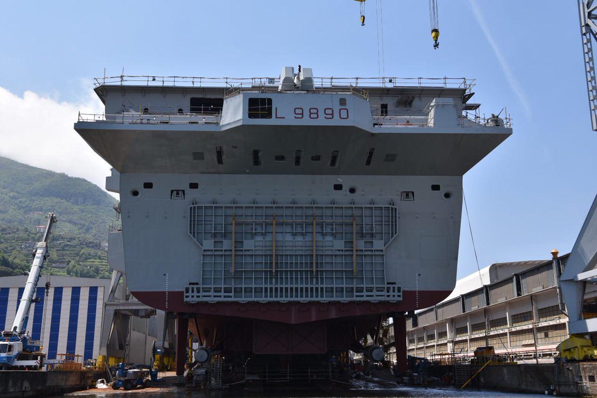 Fincantieri lança o LHD Trieste para a Marinha Italiana - Poder Naval